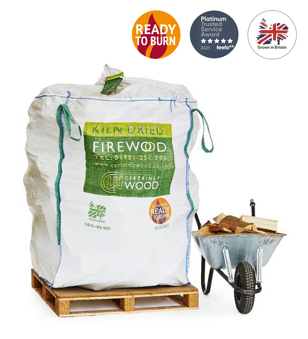 Kiln Dried Firewood Larg Bag 1.6m3