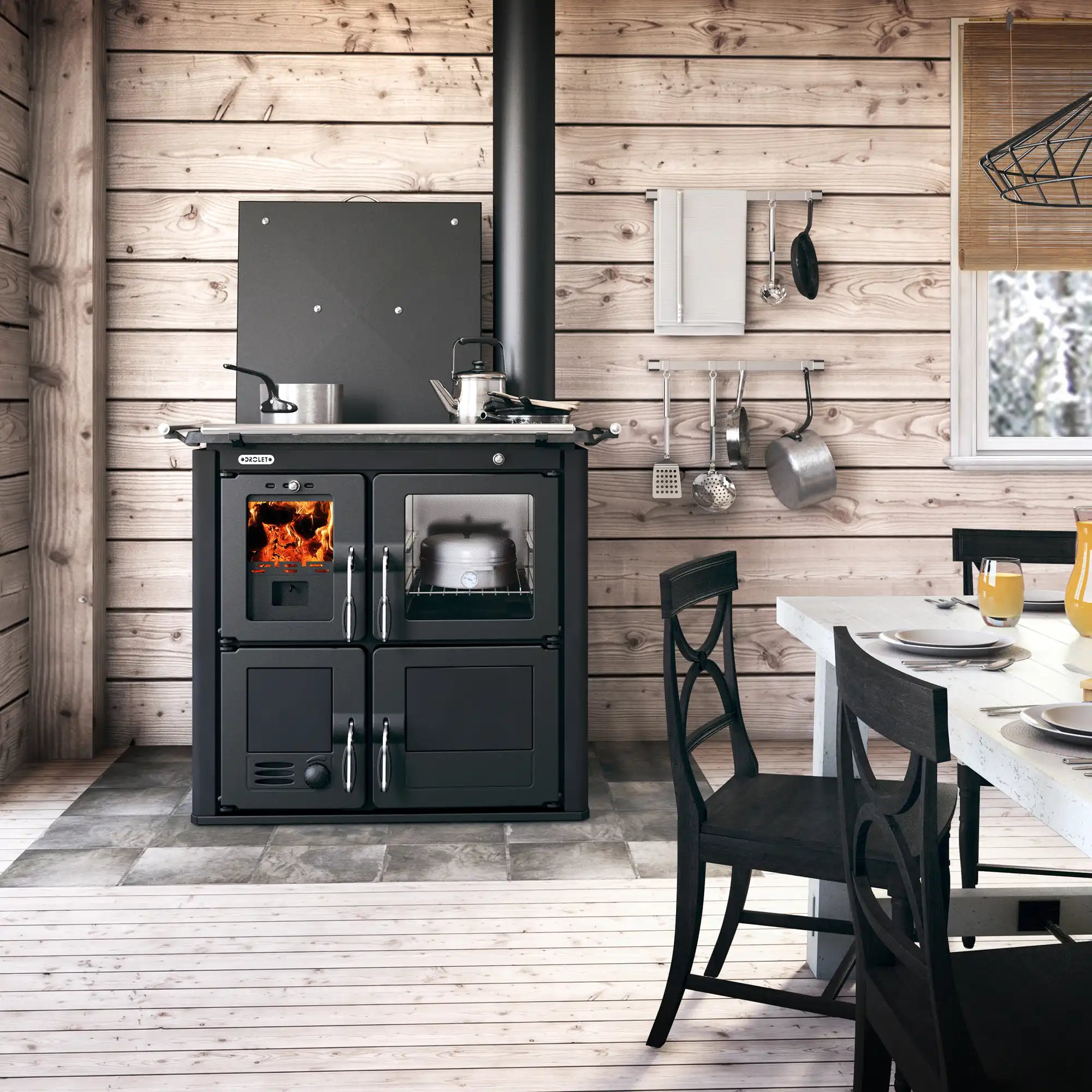 Top Drolet wood stove