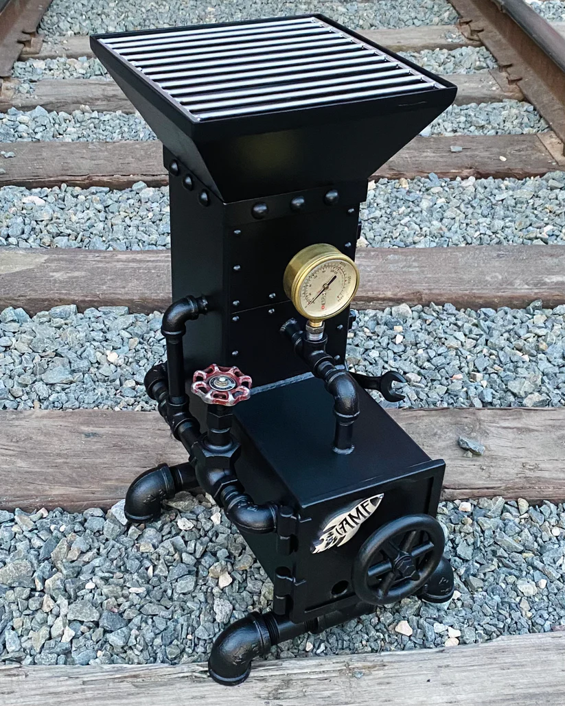 Steampunk Rocket Stove 6 w/ Stainless Grill